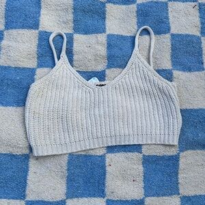 Cordera Cream Knit Crop Top